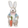 Coelho de Páscoa Macho em Pé Rosa e Azul 48x18x19cm - 1