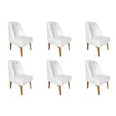Ver imagem 1 de Kit 06 Cadeiras Paris Corino Branco - Dominic Decor