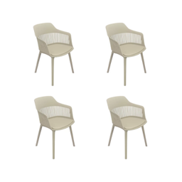 kit com 4 Cadeira Marcela Montreal Jantar 140pp - 1