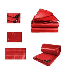 Lona de Polietileno Vermelha - Resistente À Água - 600g/m
