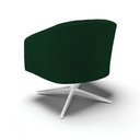 Ver imagem 4 de Poltrona Decorativa Base Giratória Cromada Stella Bouclê Verde D03 - D'Rossi