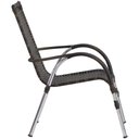 Ver imagem 4 de Cadeira Vênus Fibra Sintética Jardim Trama Pedra Ferro