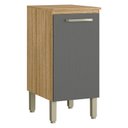 Ver imagem 1 de Balcão de Cozinha Ametista 1 Porta 40 Cm Freijó Gris - Kits Paraná