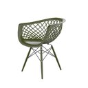 Ver imagem 1 de Cadeira Web com Pés em Polipropileno Verde Militar