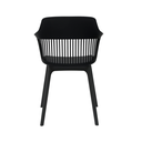 Ver imagem 5 de Kit 2 Cadeiras Polipropileno Marcela Preta Cozinha Jantar