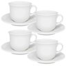 Kit Jogo Xícaras para 4 Pessoas 4pçs Donna Branco de 200ml - 1