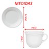 Kit Jogo Xícaras para 4 Pessoas 4pçs Donna Branco de 200ml - 5