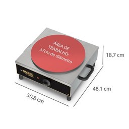 Panquequeira Elétrica Simples 220v Teflonada - 3