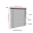 Ver imagem 2 de Persiana Horizontal Alumínio 50mm - ( Largura 60x Altura 60 Cm )