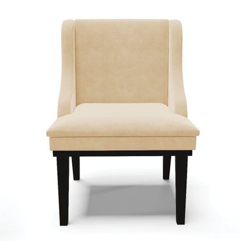 Kit 04 Cadeiras De Jantar Suede Bege Base Fixa Madeira