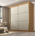 Ver imagem 1 de Guarda Roupa Cancun 2 Portas 100%mdf Cinamomo/off - Ddoro
