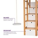 Ver mais imagens de Treliche Active Play com Balanço Infantil Climb Casatema MadeiraOriginals Branco/Madeira Natural
