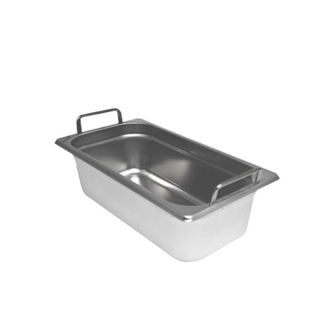 Cuba Gastronômica de Inox Gn 1/3 de 100 Mm com Alças Frigopro