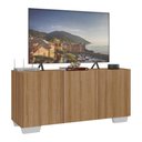 Ver imagem 1 de Rack para Tv até 32 Polegadas com 3 Portas Multimóveis Mp1068 Rustic/branco