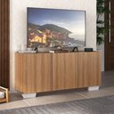 Ver imagem 2 de Rack para Tv até 32 Polegadas com 3 Portas Multimóveis Mp1068 Rustic/branco