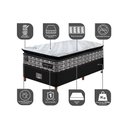 Ver imagem 3 de Cama Box Solteiro Colchão Pillow Top + Box 88x188x70 Molas Ensacadas Cama inBox Abstrato