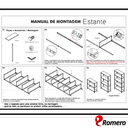 Ver imagem 5 de Prateleira Estante Armário Aço 6 Bandejas 60cm Cinza Romero