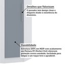Ver imagem 4 de Guarda Roupa de Canto Diagonal Modulado 70cm 1 Porta Alpes Luciane Móveis
