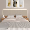 Ver imagem 2 de Cabeceira Suspensa Cama Queen com Led Malibu - M. Arapongas