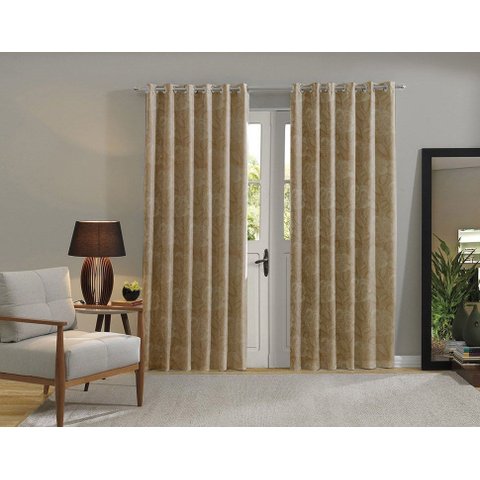 Cortina Jacquard para Sala/quarto 200x180| Admirare:fendi