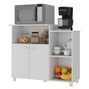 Ver imagem 2 de Balcão de Cozinha Multiuso para Forno/micro-ondas 86cm Multimóveis 2358 Branco Branco