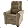 Poltrona para Descanso Reclinável Lima Veludo Cappuccino - 2