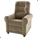 Ver imagem 2 de Poltrona para Descanso Reclinável Lima Veludo Cappuccino