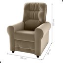 Ver imagem 4 de Poltrona para Descanso Reclinável Lima Veludo Cappuccino