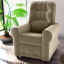 Ver imagem 1 de Poltrona para Descanso Reclinável Lima Veludo Cappuccino