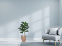 Ver imagem 2 de Planta Árvore Artificial Ficus Lyrata Real Toque Verde 1m Kit + Vaso E. Bege 30 cm