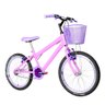 Bicicleta Infantil Aro 20 Aero + Kit Passeio Rosa e Lilás - 7