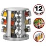 Porta Tempero e Condimentos Aço Inox com 12 Potes e Suporte Giratório e Base Redonda para Cozinha - 2
