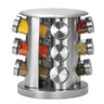 Porta Tempero e Condimentos Aço Inox com 12 Potes e Suporte Giratório e Base Redonda para Cozinha - 1