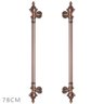 Puxador Duplo 780mm Cobre Antigo Porta Pivotante/correr - 1