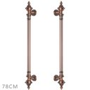 Ver imagem 1 de Puxador Duplo 780mm Cobre Antigo Porta Pivotante/correr