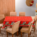 Ver imagem 1 de Toalha de Mesa 8 Lugares Oxford Estampada Natal 2,50x1,45cm Tecido Oxford:Estampa 1
