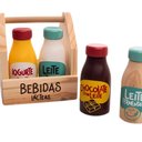 Ver imagem 1 de Kit Bebidas Lácteas de Madeira Mini Café da Manhã Fabrink