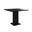 Ver imagem 5 de Mesa Jantar Londres Quadrada Preta 90cm 4 Cadeiras Estofadas Vermelho Eames Ferro Preto