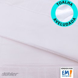 Jogo De Toalha 3 Peças Rosto Aveludado Para Bordar Artesanalle Emcompre Dohler - 6