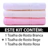 Jogo De Toalha 3 Peças Rosto Aveludado Para Bordar Artesanalle Emcompre Dohler - 2