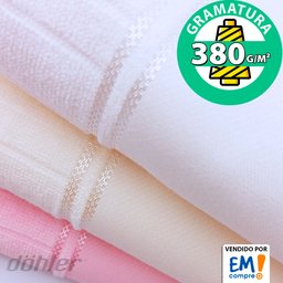 Jogo De Toalha 3 Peças Rosto Aveludado Para Bordar Artesanalle Emcompre Dohler - 3