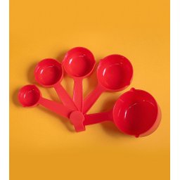 CONJUNTO DE 5 COLHERES MEDIDORAS DE PLÁSTICO - 3