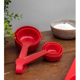 CONJUNTO DE 5 COLHERES MEDIDORAS DE PLÁSTICO - 4