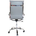 Ver imagem 6 de Kit 4 Cadeiras Presidente Charles Eames Esteirinha Couro Pu 11P Cor: Cinza