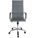 Ver imagem 3 de Kit 4 Cadeiras Presidente Charles Eames Esteirinha Couro Pu 11P Cor: Cinza