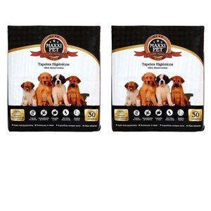 Tapete Higiênico Pet 80x60 Maxxi Pet Carvão 2 Pacotes C/30