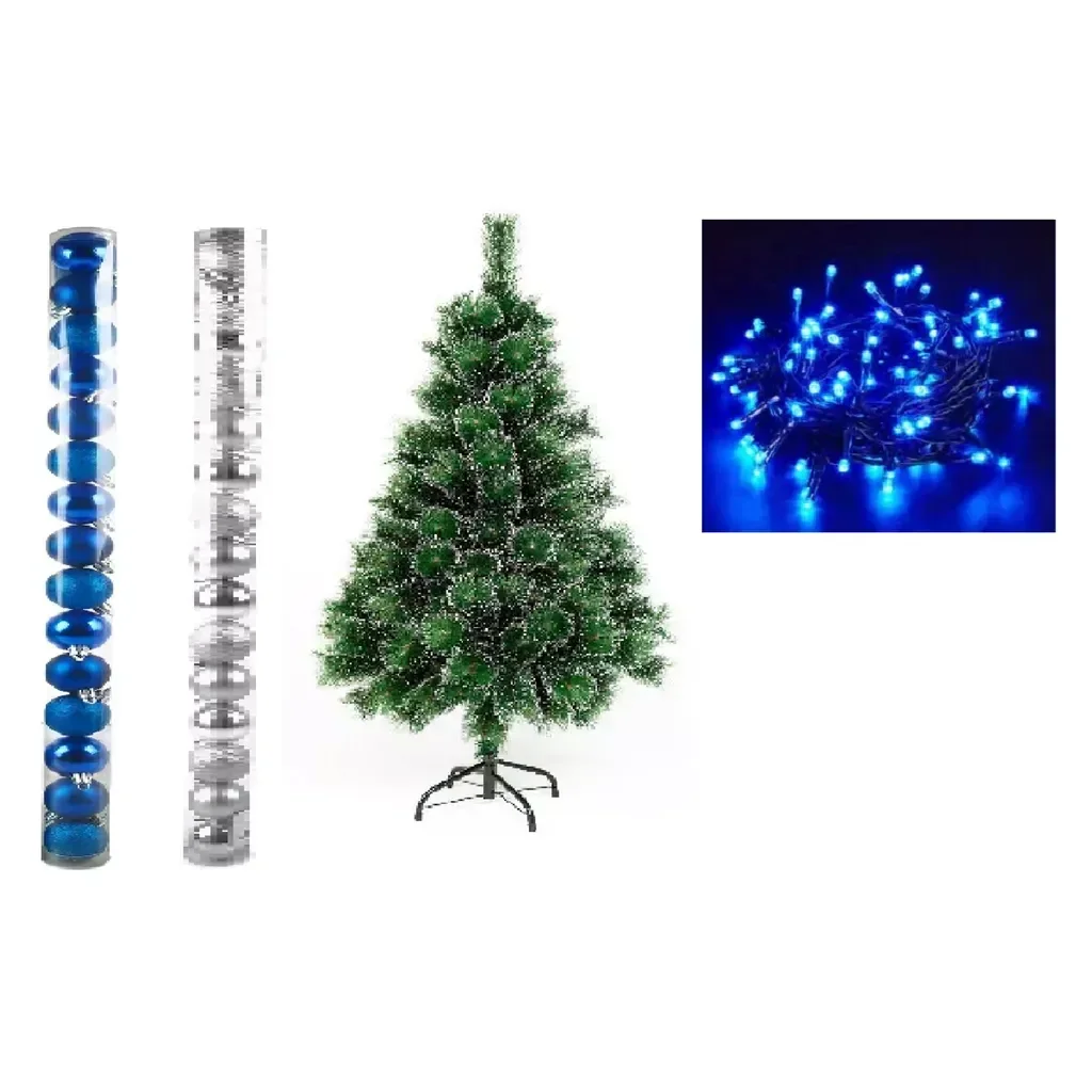 Ver imagem 1 de Arvore de Natal Pinheiro Nevada 1,2 Metros 90 Galhos com Enfeites