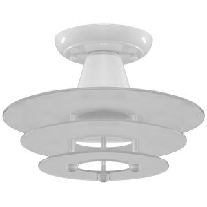 Lustre Plafon Round 3 Vidros Redondos Foscos Sala Quarto