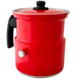 Kit Chaleira Leiteira e Bule Gulê Alumínio 3 Peças Vermelho - 3