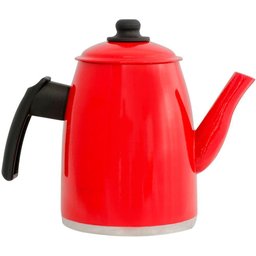 Kit Chaleira Leiteira e Bule Gulê Alumínio 3 Peças Vermelho - 4